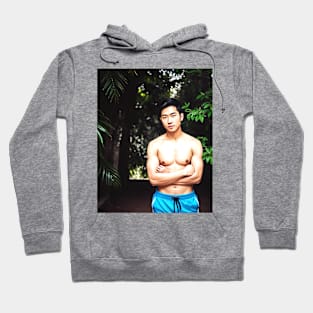 Shirtless Male Model Beefcake Hunk 211 Hoodie